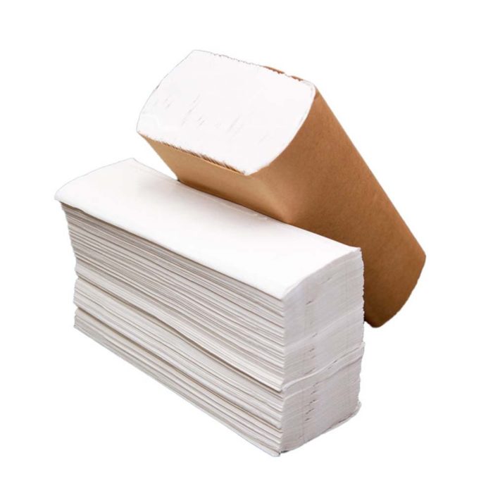 Response white c-fold towel