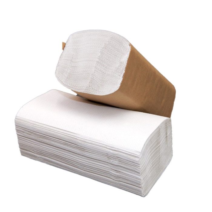 white single fold towel