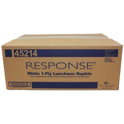 Response white luncheon napkin