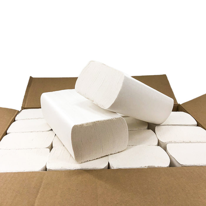 box of folded paper towels